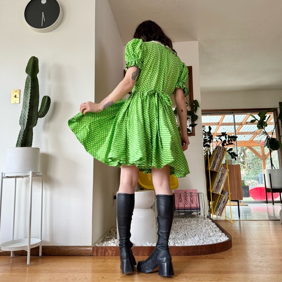 Vintage Polka Dot Baby Doll Dress - Picture 3 of 7